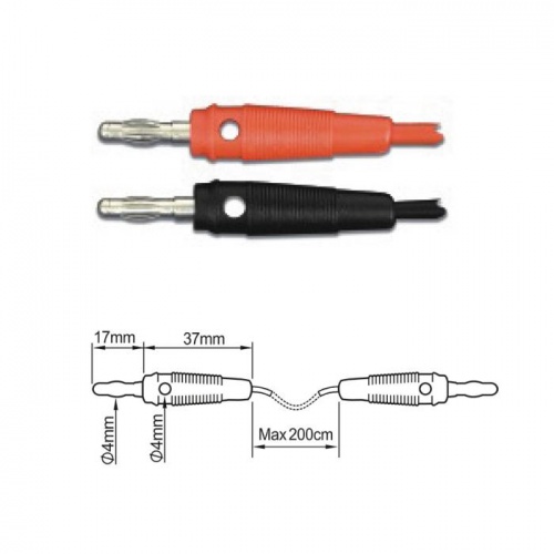 ПрофКиП PTL904-4 измерительные провода 4 мм Male-Male - внешний вид ПрофКиП PTL904-4 измерительные провода 4 мм Male-Male фотография