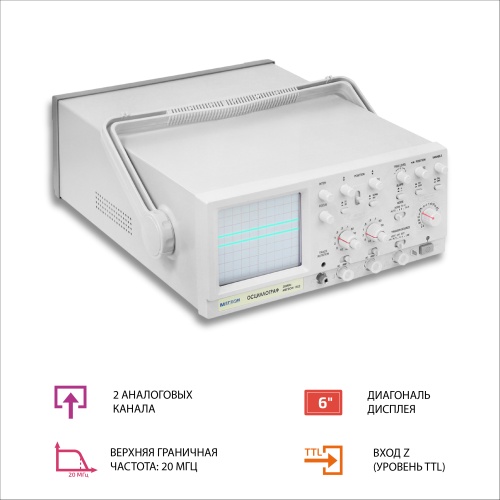 Осциллограф двухканальный МЕГЕОН 15022 фотография 