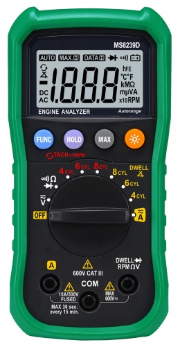 MS8239D Mastech цифровой автомобильный автоматический мультиметр - внешний вид MS8239D Mastech цифровой автомобильный автоматический мультиметр фотография