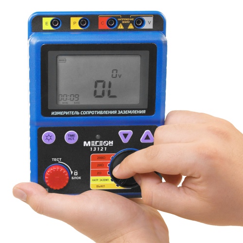 Измеритель сопротивления заземления МЕГЕОН 13121 - внешний вид фото 14 Измеритель сопротивления заземления МЕГЕОН 13121 фотография фото 14