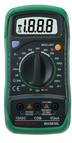 MAS830L Mastech мультиметр - внешний вид MAS830L Mastech мультиметр фотография