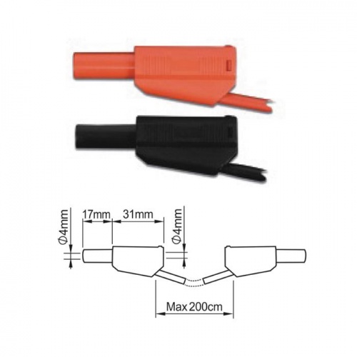 ПрофКиП PTL908-2 измерительные провода 4 мм с двойной изоляцией - внешний вид ПрофКиП PTL908-2 измерительные провода 4 мм с двойной изоляцией фотография