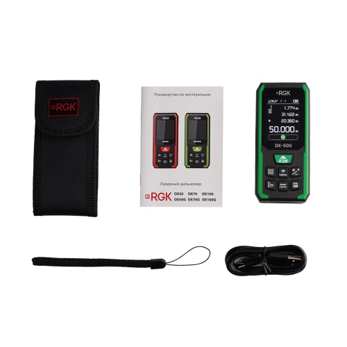 Лазерный дальномер RGK DX-50G фотография  фото 5