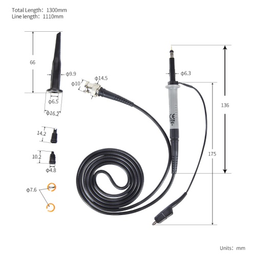 CP230 Пассивный пробник для осциллографа фотография  фото 2