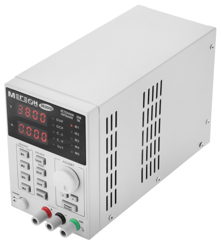 Источник питания Одноканальный программируемый линейный источник питания МЕГЕОН 363010 - внешний вид фото 3 Источник питания Одноканальный программируемый линейный источник питания МЕГЕОН 363010 фотография фото 3