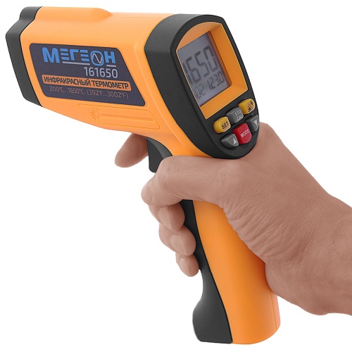 Измеритель температуры лазерный (пирометр) МЕГЕОН 161650 фотография  фото 8