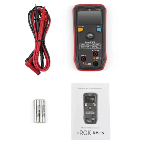Мультиметр RGK DM-15 с поверкой фотография  фото 2