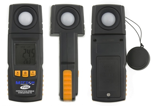 Цифровой измеритель освещенности (Люксметр) МЕГЕОН 21200 фотография  фото 7