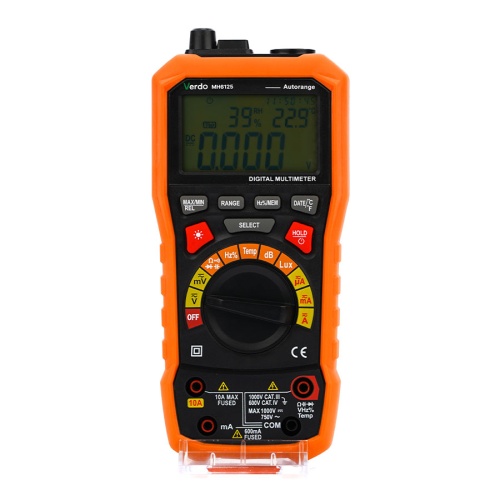 VERDO MH6125 Мультиметр портативный многофункциональный 0,7%, 6000 отсчетов - внешний вид VERDO MH6125 Мультиметр портативный многофункциональный 0,7%, 6000 отсчетов фотография