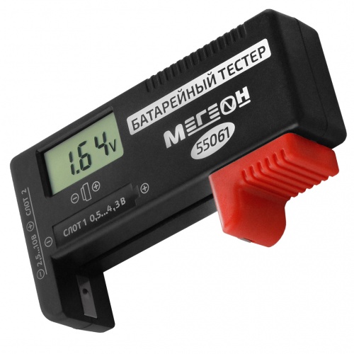 Тестер батареек МЕГЕОН 55061 - внешний вид фото 3 Тестер батареек МЕГЕОН 55061 фотография фото 3