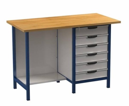 Верстак слесарный металлический 21.2Д.016 - внешний вид Верстак слесарный металлический 21.2Д.016 фотография