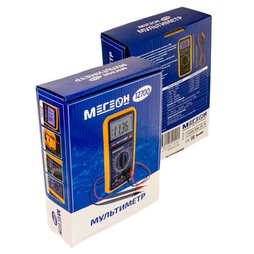 Мультиметр цифровой МЕГЕОН 12700 - внешний вид фото 8 Мультиметр цифровой МЕГЕОН 12700 фотография фото 8
