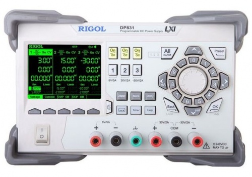 Источник питания Программируемый источник питания RIGOL DP822 - внешний вид Источник питания Программируемый источник питания RIGOL DP822 фотография