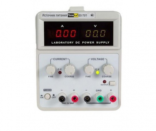 Источник питания ПрофКиП Б5-70/1 - Источник Питания (0… 60В, 0...3А) фотография 