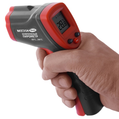 Бесконтактный термометр (пирометр) МЕГЕОН 16401 фотография  фото 8
