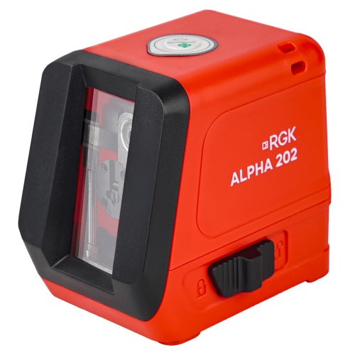 Лазерный уровень RGK ALPHA 202 с зелёным лучом фотография 