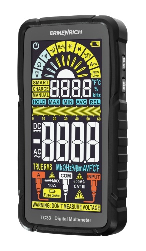 Цифровой мультиметр Ermenrich Zing TC33 - внешний вид Цифровой мультиметр Ermenrich Zing TC33 фотография
