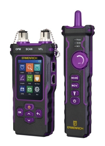 Многофункциональный кабельный тестер Ermenrich NetGeeks NP60 - внешний вид Многофункциональный кабельный тестер Ermenrich NetGeeks NP60 фотография