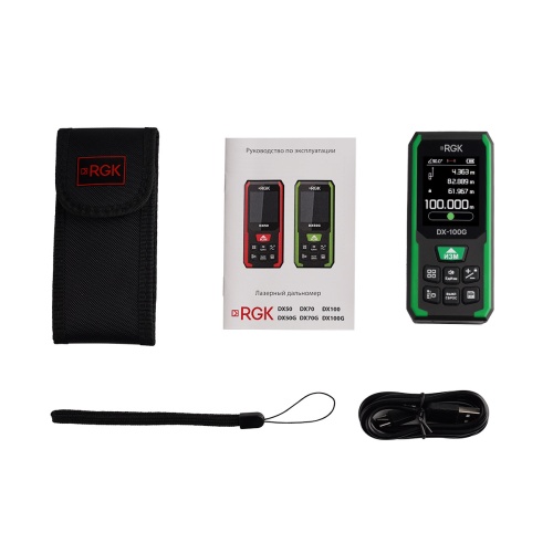 Лазерный дальномер RGK DX-100G фотография  фото 5