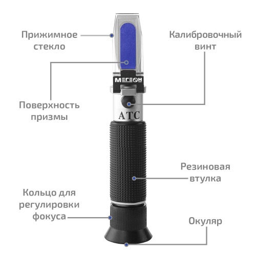 Рефрактометр для эмульсии СОЖ МЕГЕОН 72024 фотография  фото 7