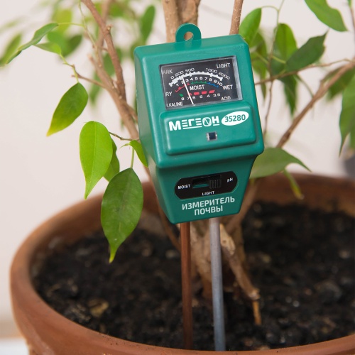 Измеритель почвы 3 в 1 МЕГЕОН 35280 фотография  фото 5