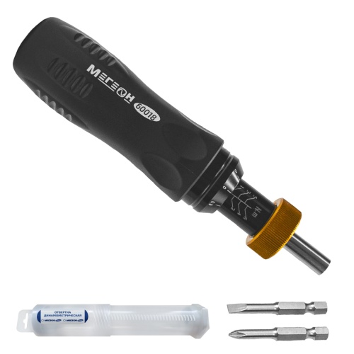 Отвертка динамометрическая 1 ... 6 Нм МЕГЕОН 60018 фотография  фото 9