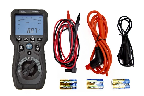 DT-6505 тестер изоляции и микроомметр высокого разрешения с функцией мультиметра TRMS фотография  фото 4