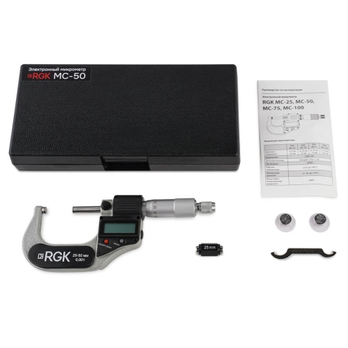Электронный микрометр RGK MC-50 с поверкой фотография  фото 5