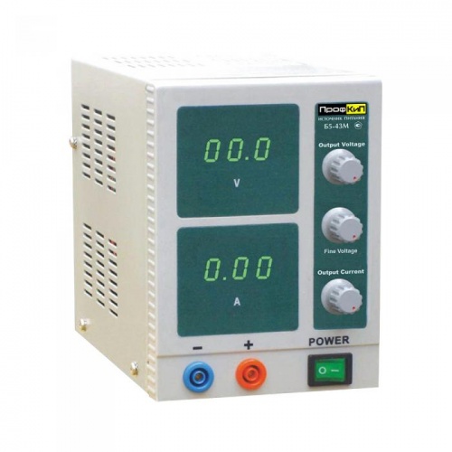 Источник питания ПрофКиП Б5-43М источник питания аналоговый (1; 0 В … 18 В; 0 А … 3 А) фотография 