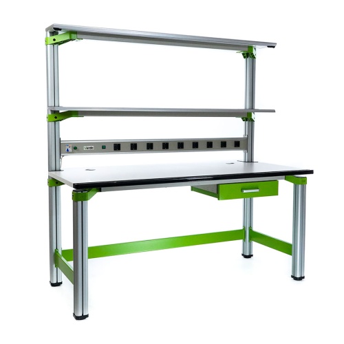 VERDO FIX-T16080-001 Стол регулировщика радиоаппаратуры антистатический, 1600х800х1650, выдвижной ящик - внешний вид VERDO FIX-T16080-001 Стол регулировщика радиоаппаратуры антистатический, 1600х800х1650, выдвижной ящик фотография