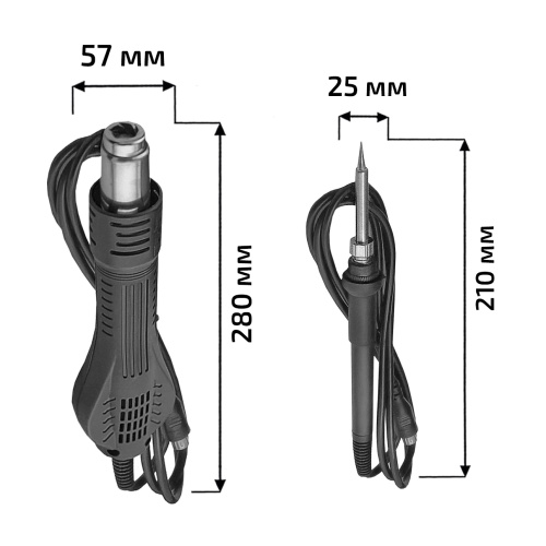 Паяльная станция 2 в 1 МЕГЕОН 00680 - внешний вид фото 5 Паяльная станция 2 в 1 МЕГЕОН 00680 фотография фото 5