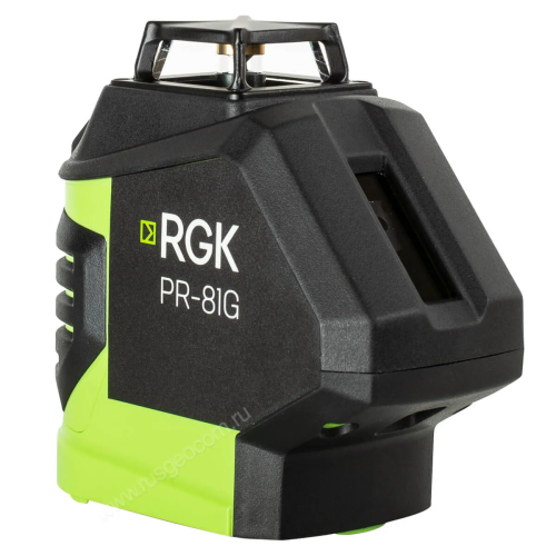 Комплект: лазерный уровень RGK PR-81G + штатив RGK LET-170 фотография  фото 2