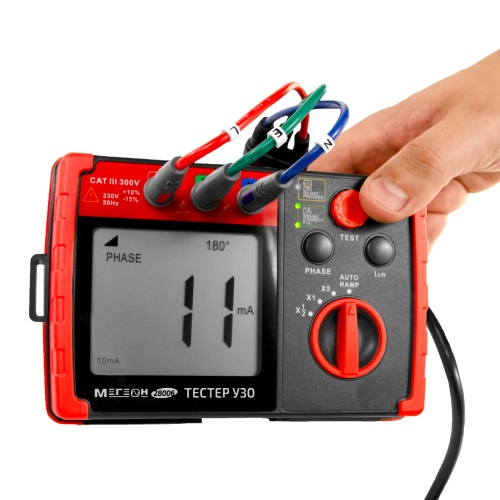 Тестер УЗО МЕГЕОН 28006 - внешний вид фото 10 Тестер УЗО МЕГЕОН 28006 фотография фото 10