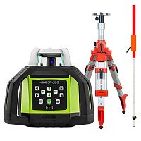 Комплект: ротационный нивелир RGK SP-612G + штатив RGK SH-170 рейка RGK LR-2